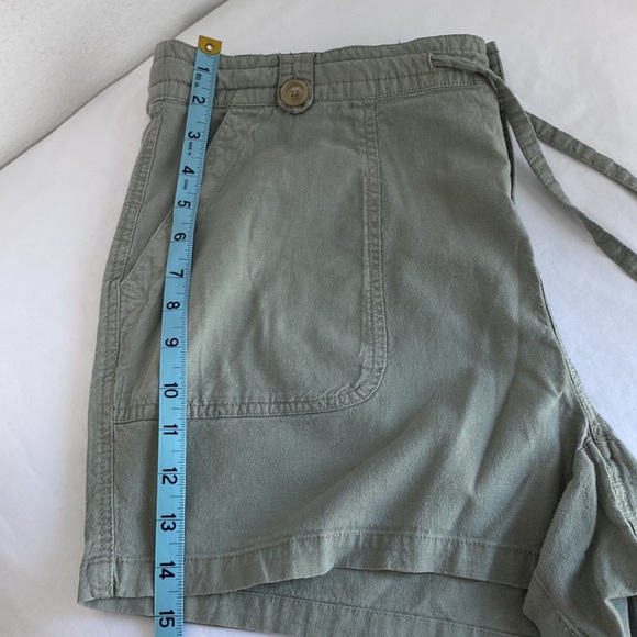 TORRID Linen Sage Green Drawstring Short Plus Size Short Sz 16 - Picture 9 of 10